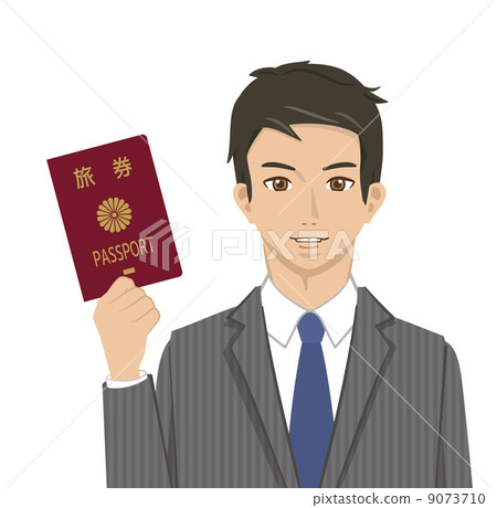 一個男人帶著護照 9073710