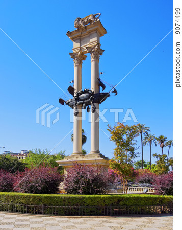 Columbus Monument in Seville, Spain 9074499