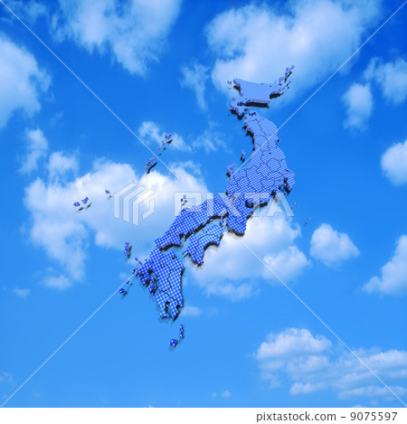 Japan map of solar panels - Stock Illustration [9075597] - PIXTA