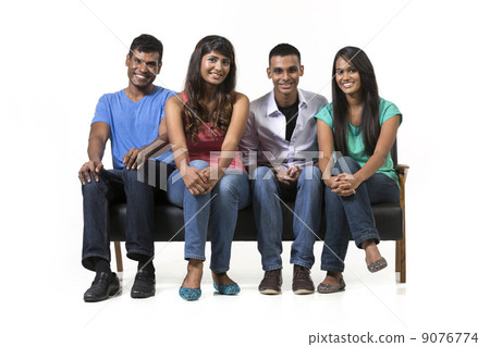 Happy group of Indian friends. 9076774