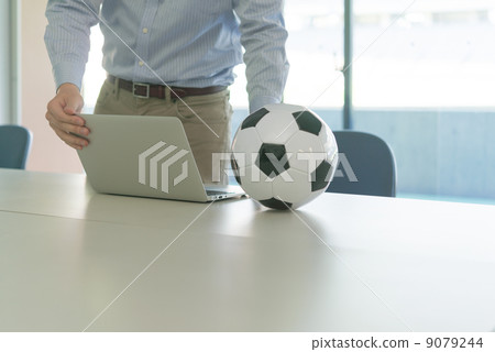 Soccer ball and man 9079244