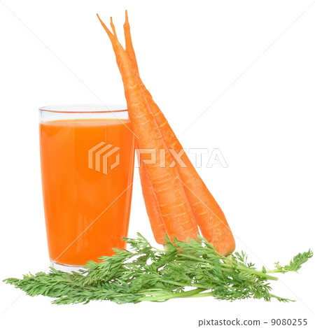 Glass of carrot juice Glass of carrot juice 9080255