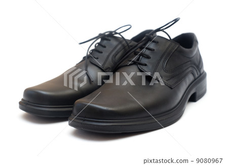 The black man's shoes isolated on white 9080967