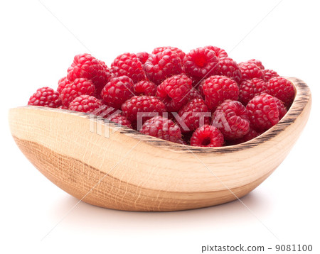 raspberries in wooden bowl raspberries in wooden bowl 9081100