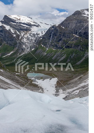 View from the ice of the Bodalsbreen (Jostedalsbreen national pa View from the ice of the Bodalsbreen (Jostedalsbreen national pa 9081437