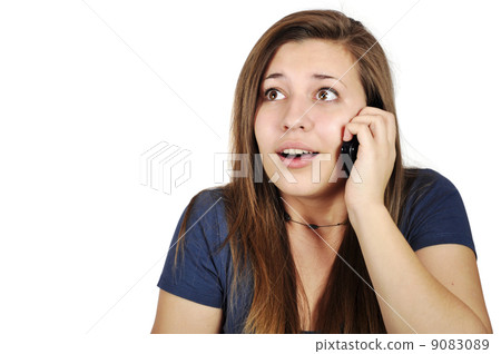 girl talking on cellphone girl talking on cellphone 9083089