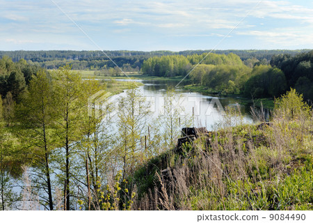 April on the River. April on the River. 9084490