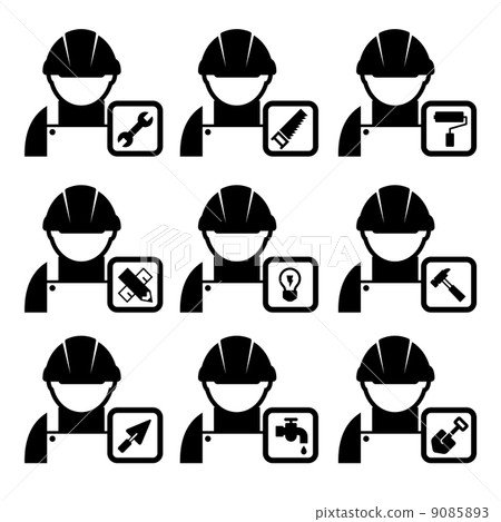 Construction Icons set 9085893