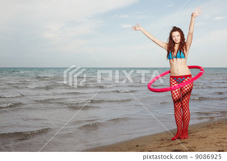 Lady with red hoop Lady with red hoop 9086925