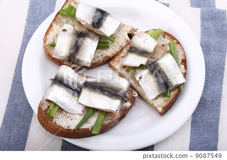 Baltic sprat on the bread Baltic sprat on the bread 9087549