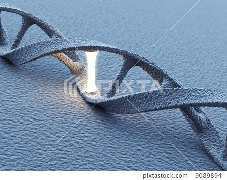 DNA helix molecules. Science concept. 3D Illustration DNA helix molecules. Science concept. 3D Illustration 9089894