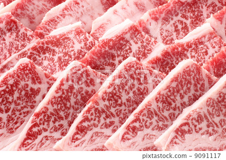 Up of marbled beef 9091117