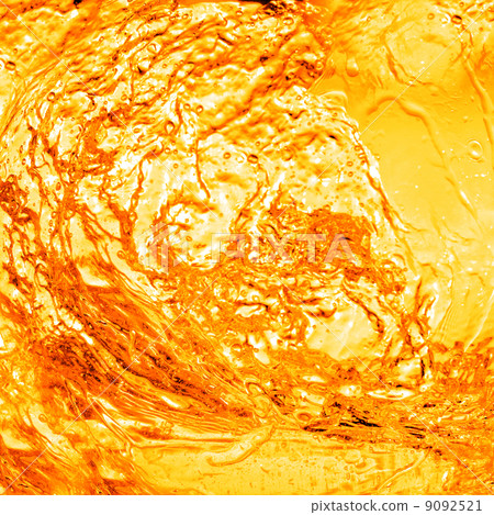 orange water with splash background 9092521