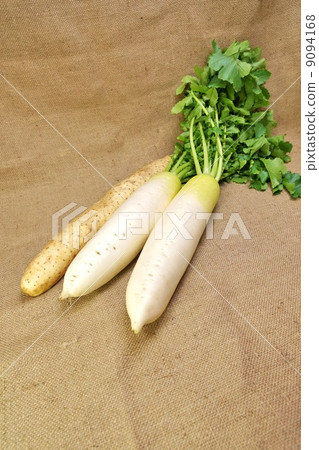 Winter vegetables · 2 leaves with leaves and yam and linen back vertical position Winter vegetables · 2 leaves with leaves and yam and linen back vertical position 9094168