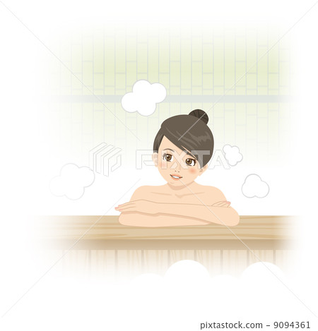 A woman taking a bath A woman taking a bath 9094361