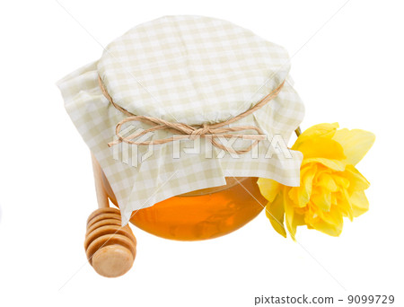 floral honey in glass pot floral honey in glass pot 9099729