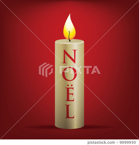 Noel Christmas candle card in vector format. Noel Christmas candle card in vector format. 9099930