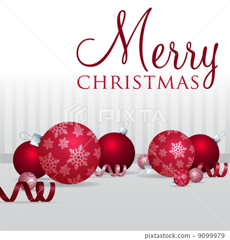 Scatter bauble card in vector format. 9099979