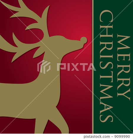 Elegant Reindeer Card in vector format. 9099990