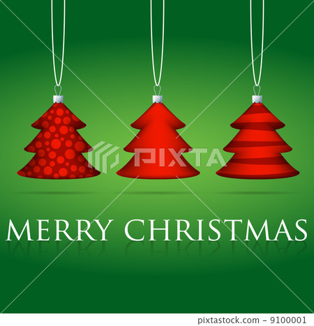 Christmas tree bauble card in vector format. Christmas tree bauble card in vector format. 9100001