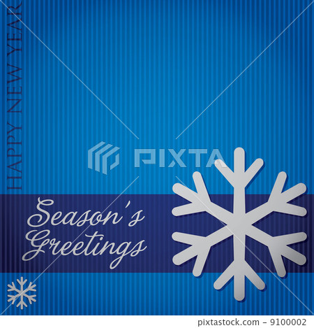 Cut out "Season's Greetings" snowflake card in vector format. Cut out "Season's Greetings" snowflake card in vector format. 9100002