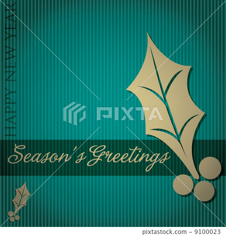 Cut out "Season's Greetings" tree card in vector format. Cut out "Season's Greetings" tree card in vector format. 9100023