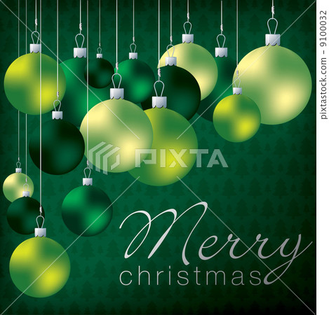 Bright group of baubles card in vector format. Bright group of baubles card in vector format. 9100032