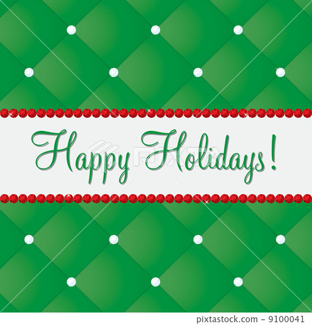 Happy Holidays bling card in vector format. 9100041