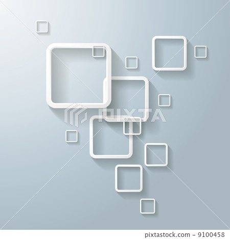 Abstract White Rectangles Design - Stock Illustration [9100458] - PIXTA
