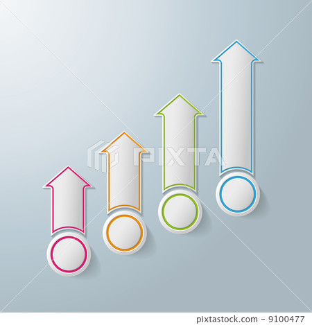 Colorful Arrows Chart Infographic Design - Stock Illustration [9100477 ...