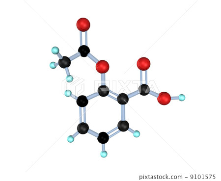 Molecule Acetylsalicylic Acid 9101575