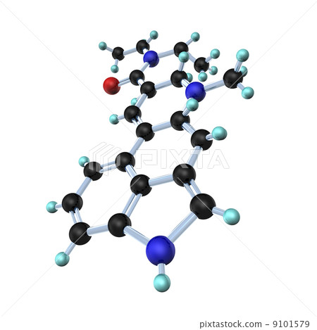 Molecule LSD 3D 9101579