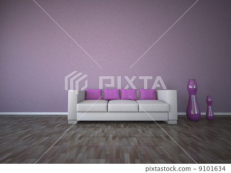Purple Interior Design Parquet 9101634