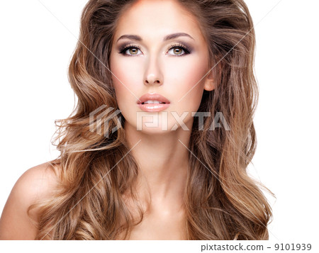 Fasion picture of a sexy gorgeous young woman with beautiful lon Fasion picture of a sexy gorgeous young woman with beautiful lon 9101939