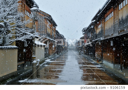 雪落金澤東茶屋街 雪落金澤東茶屋街 9106159