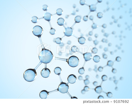 Molecular structure of glass tetrahedron 9107692