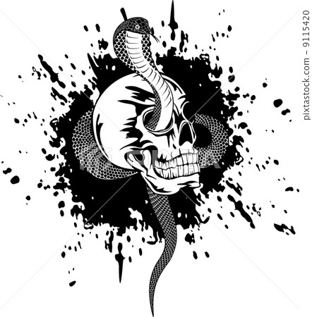 skull and snake 9115420
