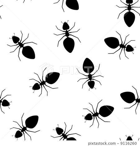 Seamless vector texture - ants pests Seamless vector texture - ants pests 9116260