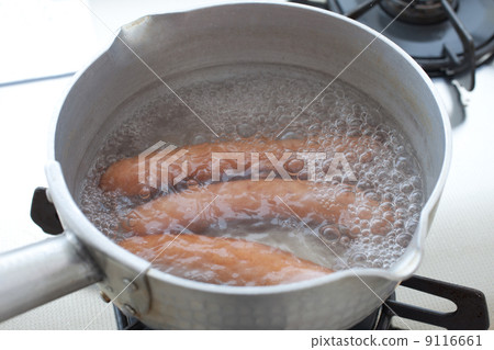 Winner sausage boil cooked chopsticks boil 9116661