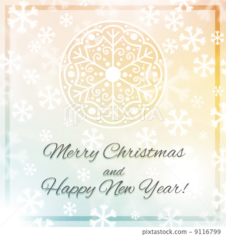 Christmas background, snowflakes and soft colors 9116799