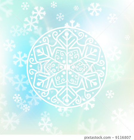 Christmas background, snowflakes and soft colors 9116807