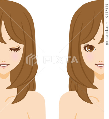 女性的插圖 9117415