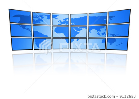 television wall television wall 9132683