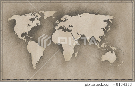 vintage map 9134353