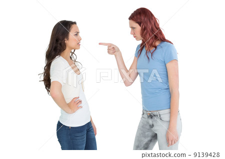 Angry young female friends having an argument 9139428
