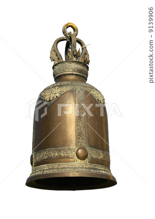 Big brass bell in Thailand temple Big brass bell in Thailand temple 9139906