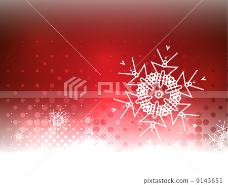 Red magic sky and snow winter abstract background 9143651