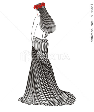 woman and red poppies woman and red poppies 9143851