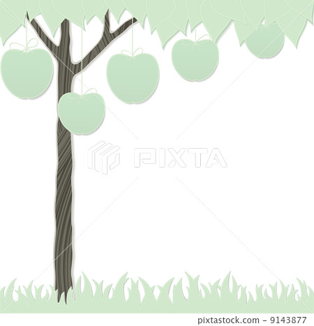 cutout apple tree and grass cutout apple tree and grass 9143877