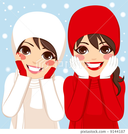 Red White Winter Friends 9144187